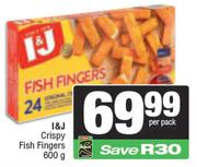 I & J Crispy Fish Fingers-600g Per Pack
