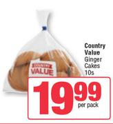 Country Value Ginger Cakes-10 Per Pack