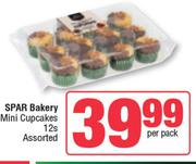 Spar Bakery Mini Cupcakes-12 Per Pack