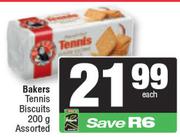 Bakers Tennis Biscuits Assorted-200g