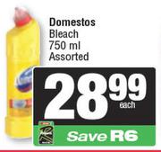 Domestos Bleach Assorted-750ml