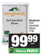 Bergfresh Red Speckled Beans-4kg