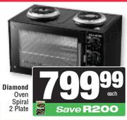 Diamond Spiral 2 Plate Oven