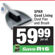 Spar Good Living Dust Pan And Brush-Per Set