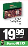 Spar Fire Lighters-12's Pack