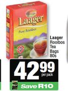 Laager Rooibos Teabags-80s Per Pack