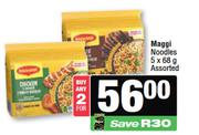 Maggi Noodles Assorted-For 2 x 5 x 68g