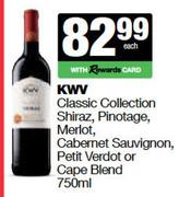 KWV Classic Collection Shiraz,Pinotage,Merlot,Cab Sauv,Petit Verdot Or Cape Blend-750ml