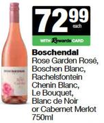 Boschendal Rose Garden,Boschen Blanc,Rachelsfontein Chenin,Le Bouquet,Blanc De Noir,Merlot-750ml