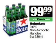 Heineken 0.0% Non Alcoholic Handies-6 x 330ml