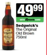 Sedgwick's The Original Old Brown-750ml