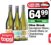 Olive Brook Sauvignon Blanc, Chenin Blanc Or Chardonnay-750ml