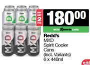 Redd's MXD Spirit Cooler Cans-For 2 x 6 x 440ml