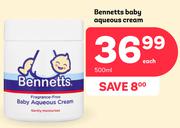 Bennetts Baby Aqueous Cream-500ml