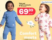 Plain And Graphic Tracksuits (0-24 Months)-Per Set