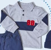 Baby Boys Long Sleeve Golfer 0-24 Months