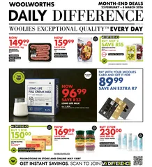 Woolworths Western Cape & Eastern Cape : Daily Difference (23 February - 08 March 2026)