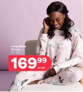    Women's Long Sleeve PJ Sets (XS-XXL)-Per Set