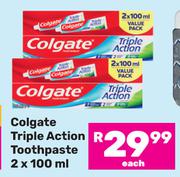Colgate Triple Action Toothpaste-2 x 100ml