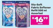 Sta Soft Fabric Softener Refill Assorted-500ml