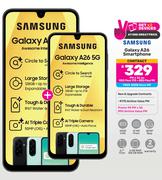 2 x Samsung Galaxy A26 Smrtphone-On Red Flexi + Red Flexi 90