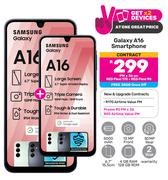 2 x Samsung Galaxy A16 Smartphone-On Red Flexi 170 + Red Flexi 90