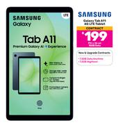 Samsung Galaxy Tab A11 4G LTE Tablet-On 15GB Data