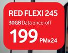 Vodacom Data Sim-On Red Flexi 245