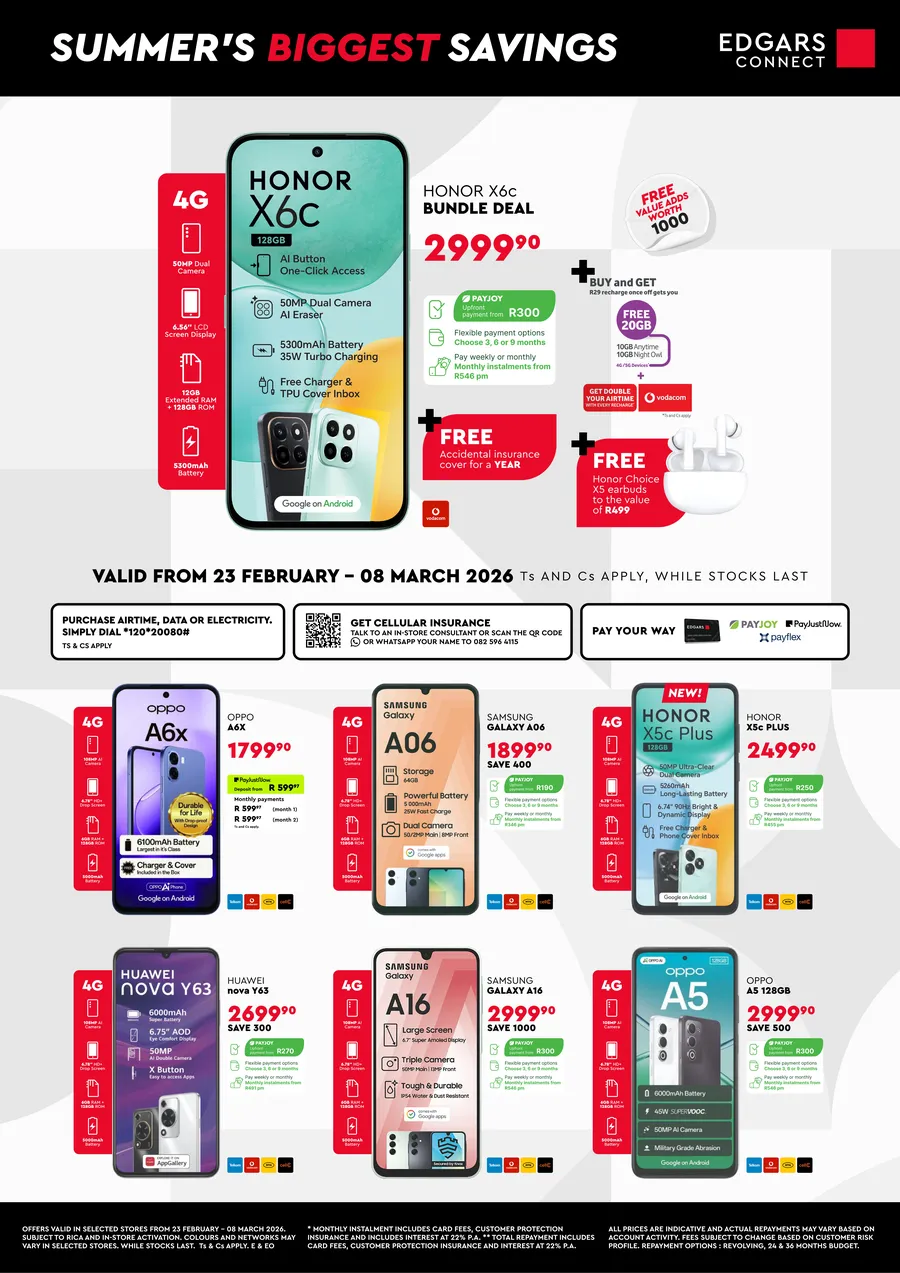 Edgars Connect : Summer's Biggest Savings (23 February - 08 March 2026)