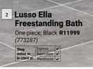 Lusso Ella Freestanding Bath Black 773287