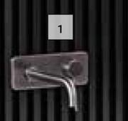 Reno Basin Concealed Mixer With Spout Gunmetal 850017837