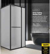 Lusso Sway Folding Shower Door 900mm x 900mm x 1.85mm 850024822