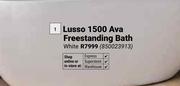 Lusso 1500 Ava Freestanding Bath White 850023913