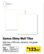 Samca Shiny Wall Tiles 200mm x 200mm 578489-Per Sqm