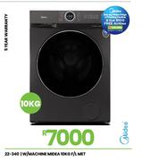 Midea 10Kg F/L MET W/Machine 22-340