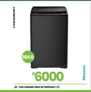Hisense 16Kg T/L W/Machine WT3W1622UT 22-354
