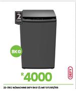 Defy 8Kg T/L MET W/Machine DTL165/156 22-316