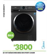 Midea 6Kg Front Loader W/Machine 22-347