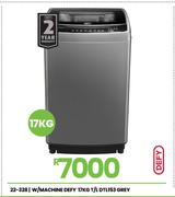 Defy 17Kg T/L Grey W/Machine 22-328