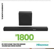 Hisense Home Theatre Soundbar 480W HS3100 23-823