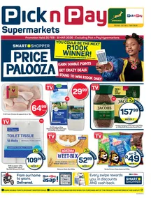 Pick n Pay Gauteng, Mpumalanga, Limpopo, Free State, North West & Northern Cape : Price Palooza (25 February - 08 March 2026)