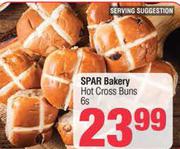 Spar Bakery Hot Cross Buns-6s