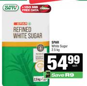 Spar White Sugar-2.5Kg Each