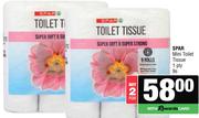 Spar Mini Toilet Tissue 1 Ply-For 2 x 9s