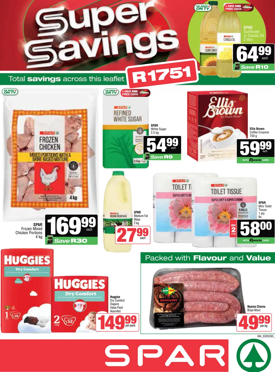 SPAR & SUPERSPAR Inland : Super Savings (09 March - 22 March 2026)