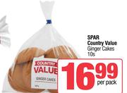 Spar Country Value Ginger Cakes-10s Per Pack