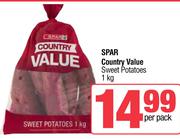 Spar Country Value Sweet Potatoes-1kg Per Pack