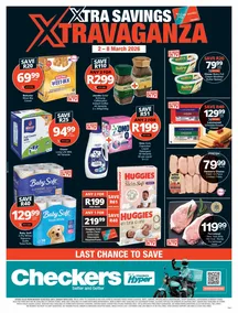 Checkers Gauteng, Brits, Klerksdorp, Limpopo, Mpumalanga, North West, Potchefstroom & Rustenburg : Xtravaganza (02 March - 08 March 2026)