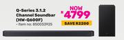 Samsung Q-Series 3.1.2 Channel Soundbar HW-Q600F 850033925