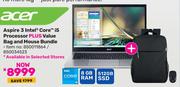 Acer Aspire 3 Intel Core i5 Processor Plus Value Bag & Mouse Bundle 850011864/850034523